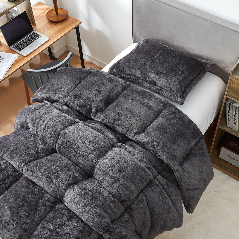 Thickest Comas My Comforter Ate Your Comforter Oversized Comforter Set, Grey, Queen Comforter + 2 Standard Shams