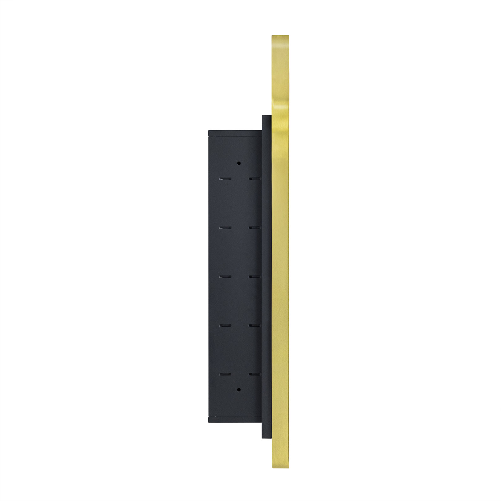 Recessed Medicine Cabinet, Brushed Gold, 28.3" H x 16" W x 4.96" D