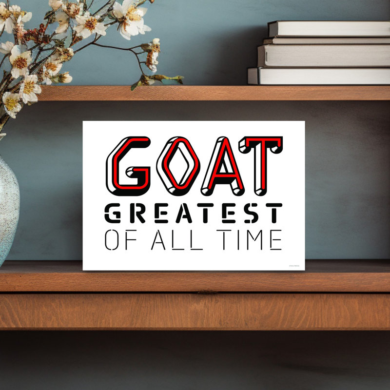 Art mural contemporain audacieux Gamer Goat, H 12 po x l 18 po