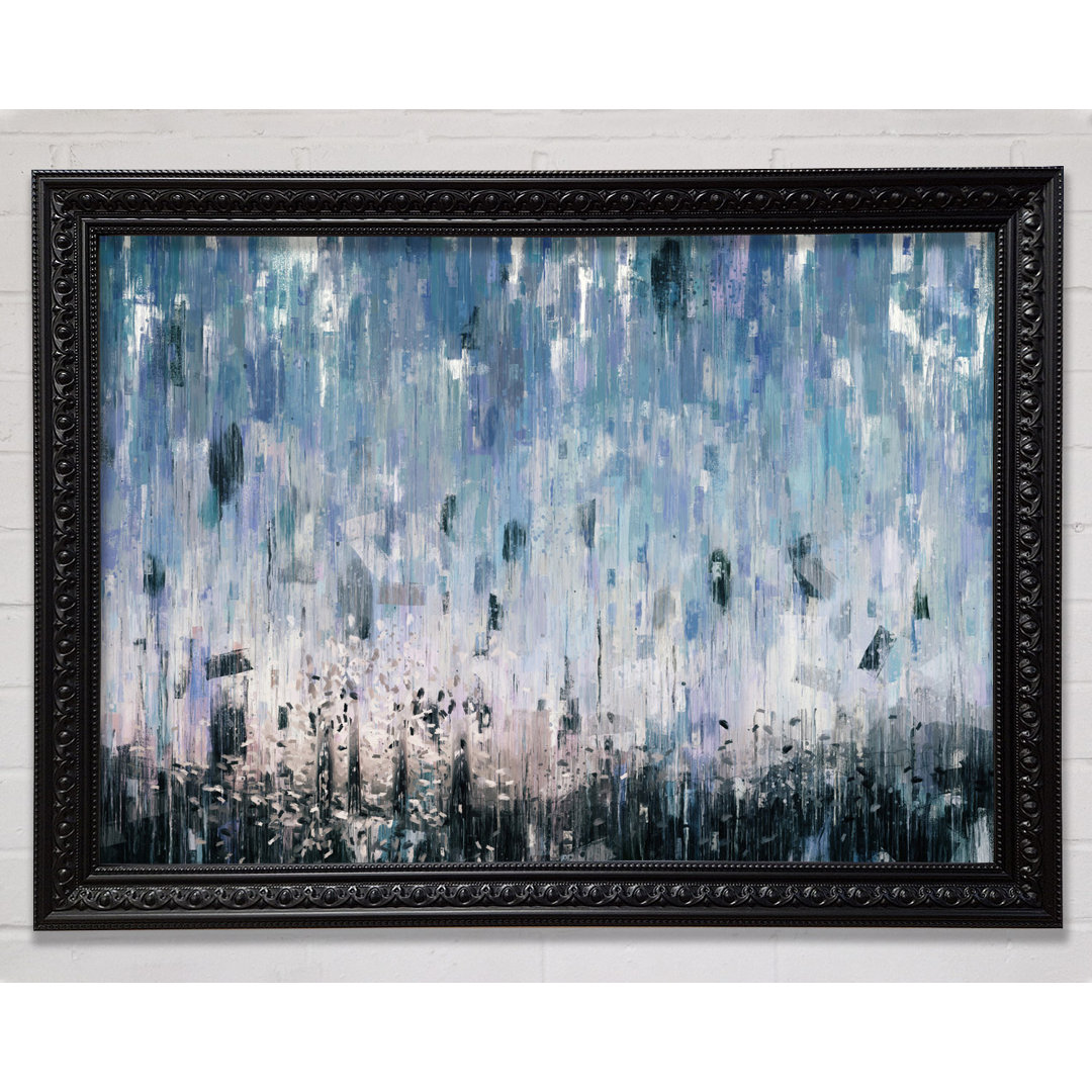 Gerahmtes Leinwandbild The Abstract Rain