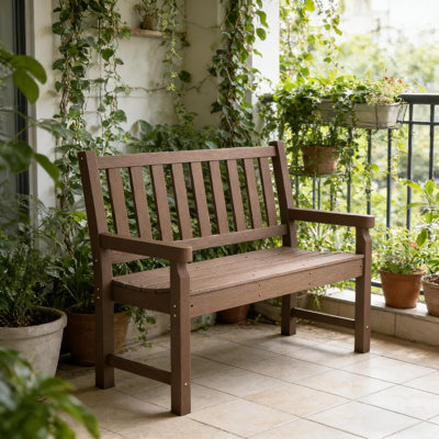 2-Person Weather-Resistant Outdoor Garden Bench
