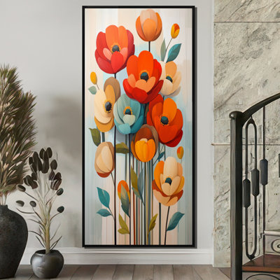 «Vibrant Garden of Ranunculus Flowers IV» - art mural Renoncule