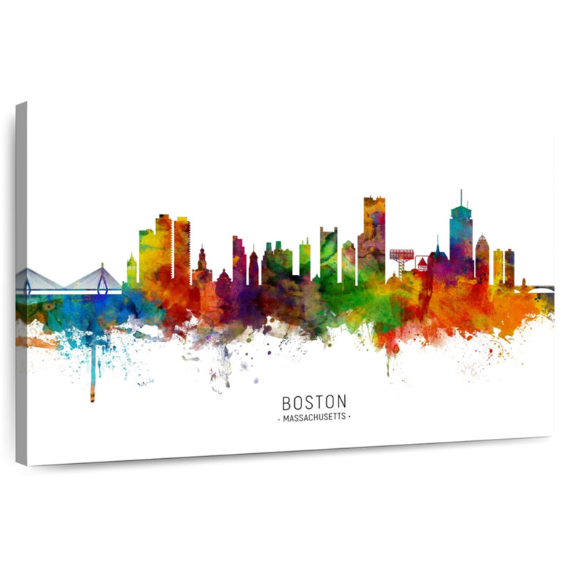 Sireci Boston Massachusetts Skyline I, 34" H x 51" W