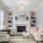  3-Light Modern Dimmable Crystal Semi-Flush Mount for Bedroom