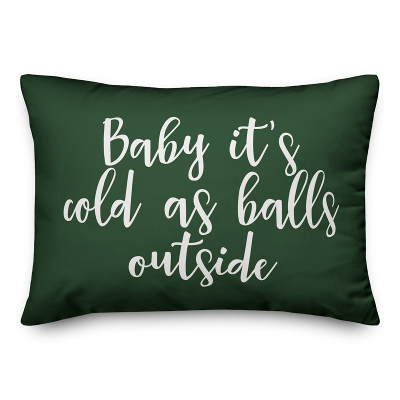 Reversible Throw Pillow, Dark Green