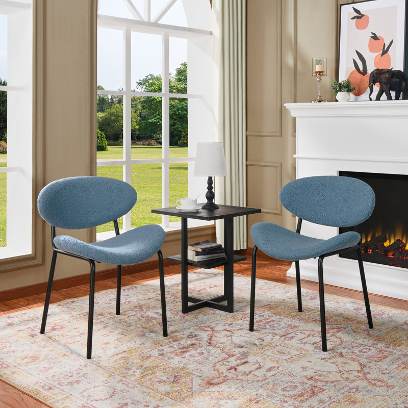 Chaise d'appoint Kurys, Bleu clair