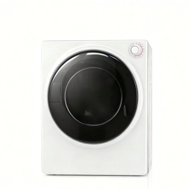 Sécheuse électrique compacte de 3,0 pieds cubes avec contrôle de température réglable pour les véhicules récréatifs d'appartements, blanc