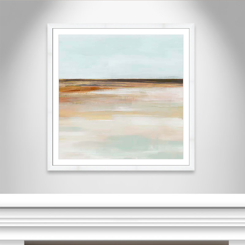 «Coastal Glades II» par Ian C, Encadrement cubique blanc, H 42,5 po x l 42,5 po x P 1,25 po