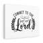 Commit to the Lord 1 Piece Wrapped Canvas Wall Art-1464897501