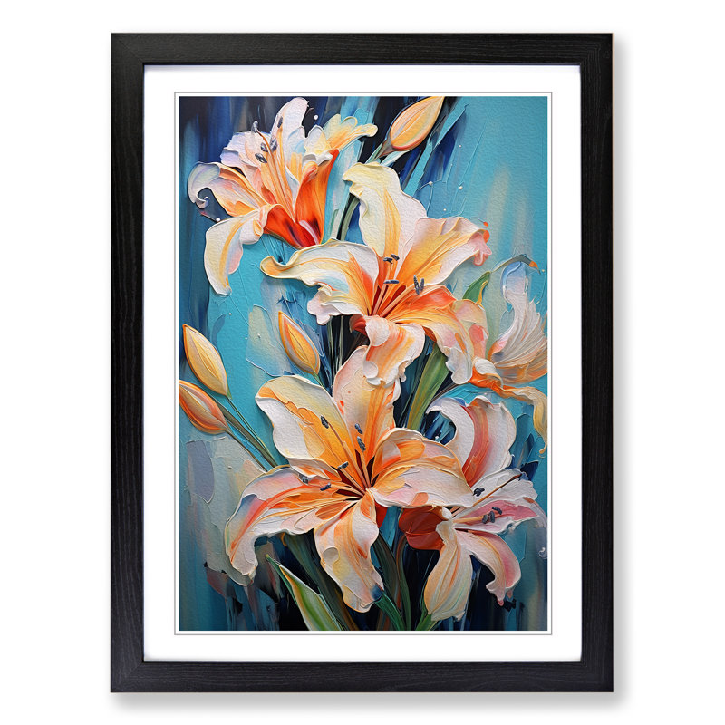 Single Picture Frame Print on Wood, Black Framed, 34cm H x 25cm W