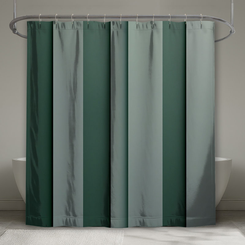Rideaux de douche à panneaux verticaux à rayures très longues, L 70 po x H 72 po