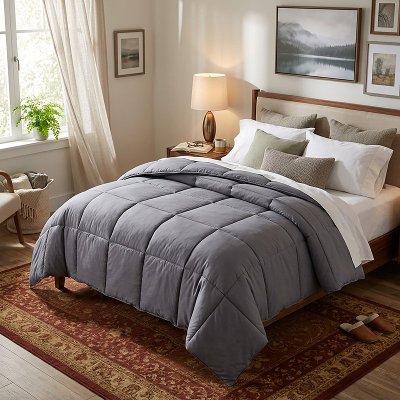 Édredon en duvet synthétique toutes saisons, Très grand californien
