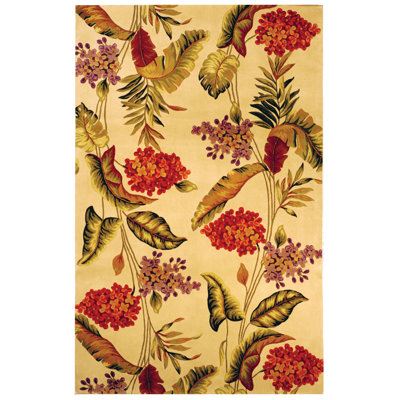 Mandarin Wool Pile Floral Rug