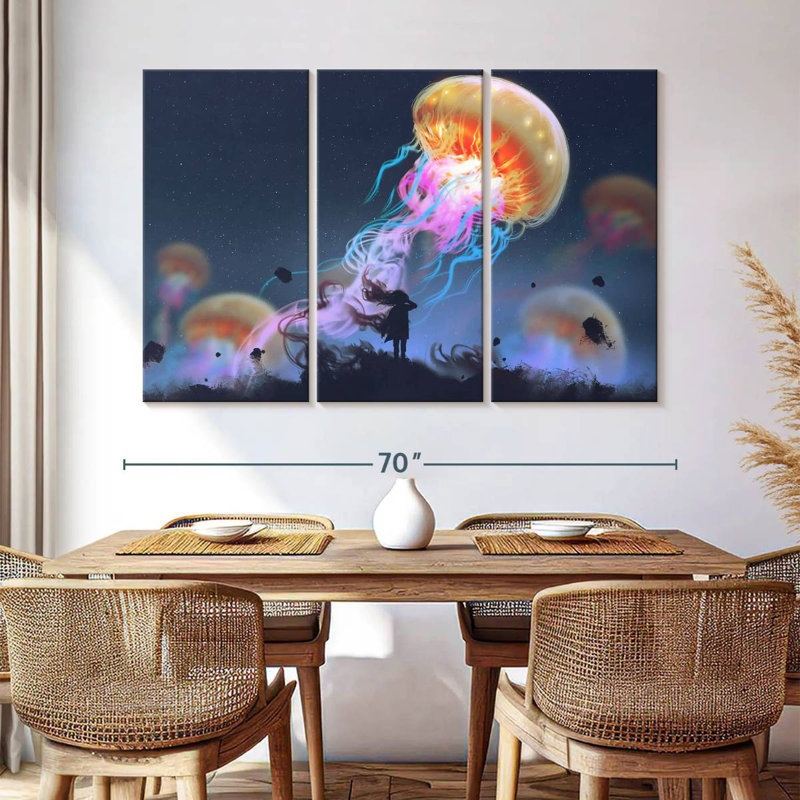 Brampt Jellyfish Fantasy, 42" H x 65" W
