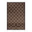 Tapis brun treillis lavable à la machine-263010213