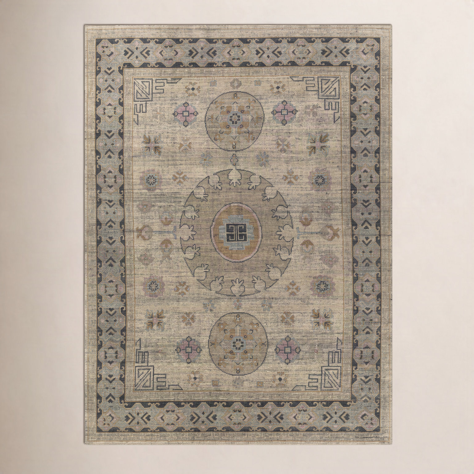 Robby Handmade Wool Rug, Rectangle 2' x 3'