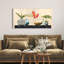 2JT6246 Floral Setting on Black Marble 1 Piece Wrapped Canvas Wall Art-1525196690