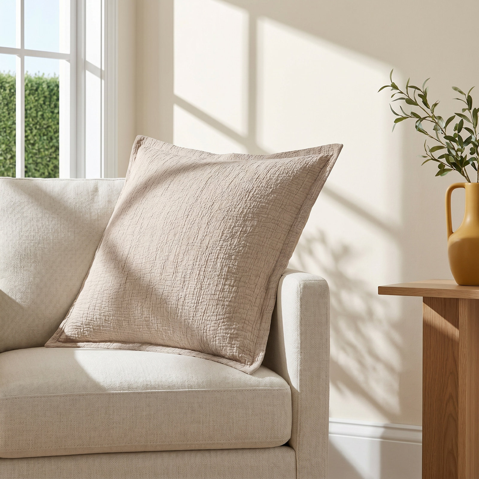Falan 20" x 20" Pillow Cover, Sand