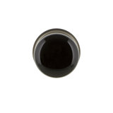 Classic Rosette with Black Porcelain Door Knob
