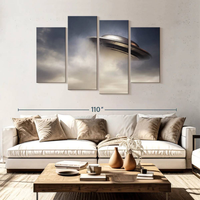 Kelan Flying UFO, 54'' H x 84'' W