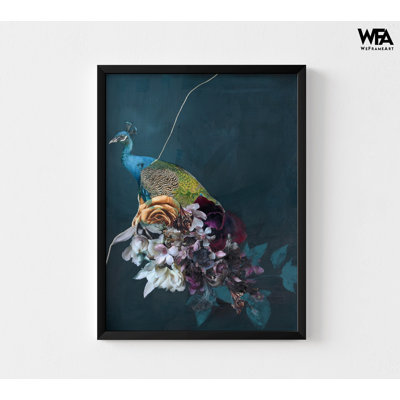 «Peacock», reproduction d'art originale, affiche de plumes abstraites, plume de paon, reproduction de placard, 5 x 7 po