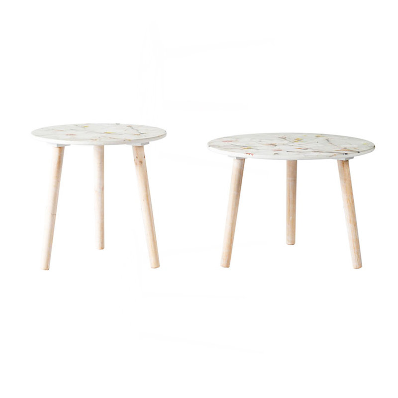Tables d'appoint S / 2, Blanc