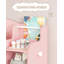 Toy Storage Units for Kids, Children's Toy Organiser with 8 Fabric Bins, Kids Bookcase with Display Rack for Bedroom, Nursery, Playroom, Kindergarten-141851772-147439004