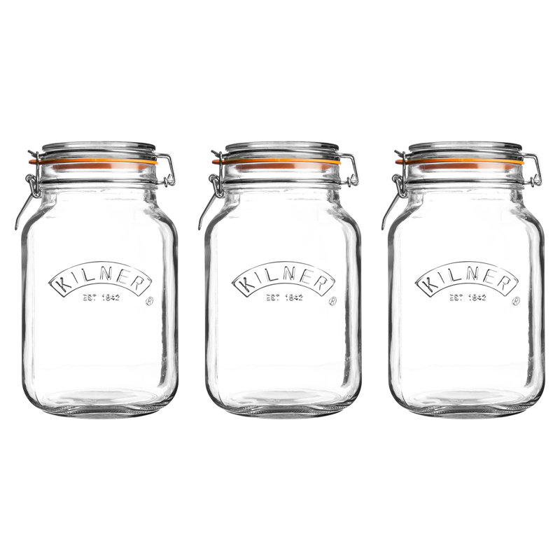 Glass Canning Jar - Set of 3