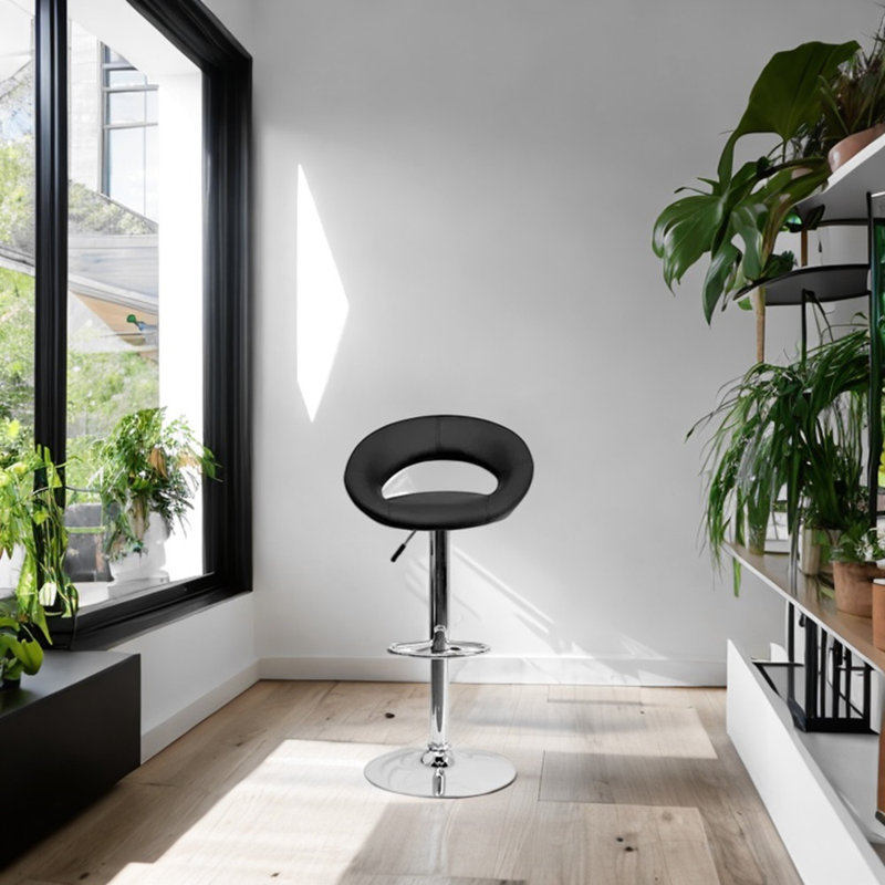 Rumaana Adjustable Stool, Black