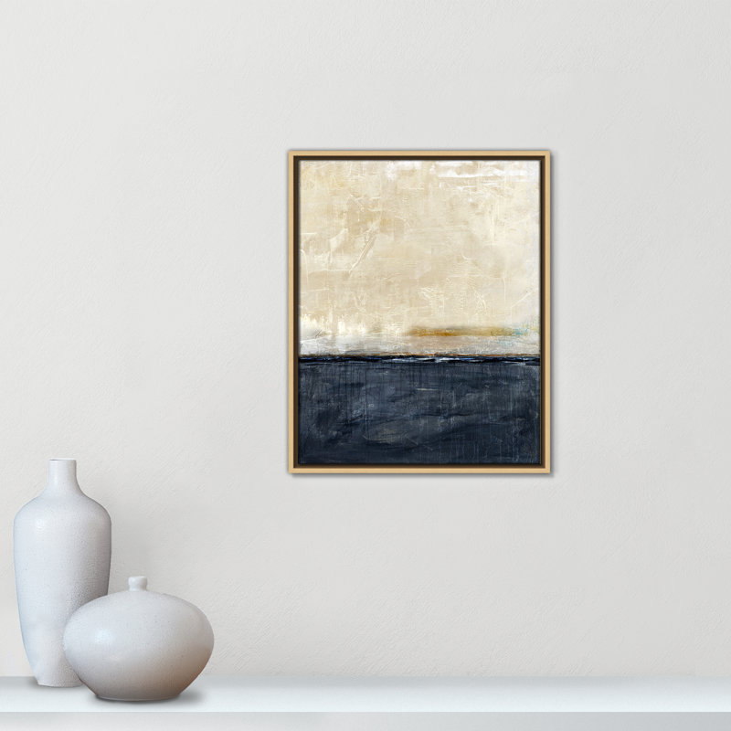Better Days Navy - Portrait Version Print by Denise Brown, Natural Floater, 17.5'' W x 21.5'' H