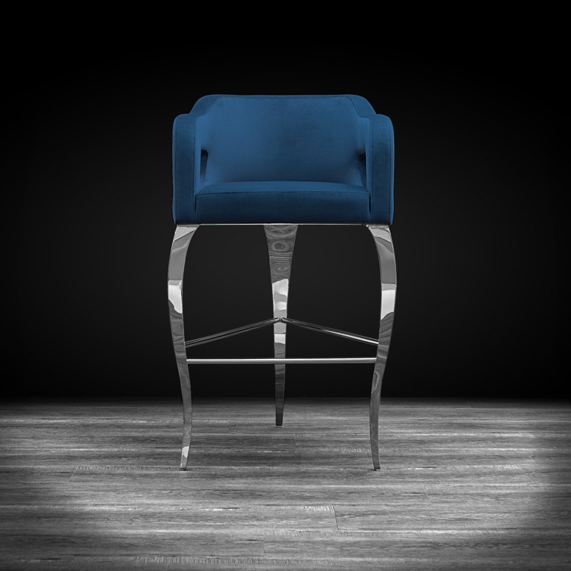 Tabouret de bar, Bleu