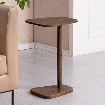 Alina Solid Wood C Shaped Side Table