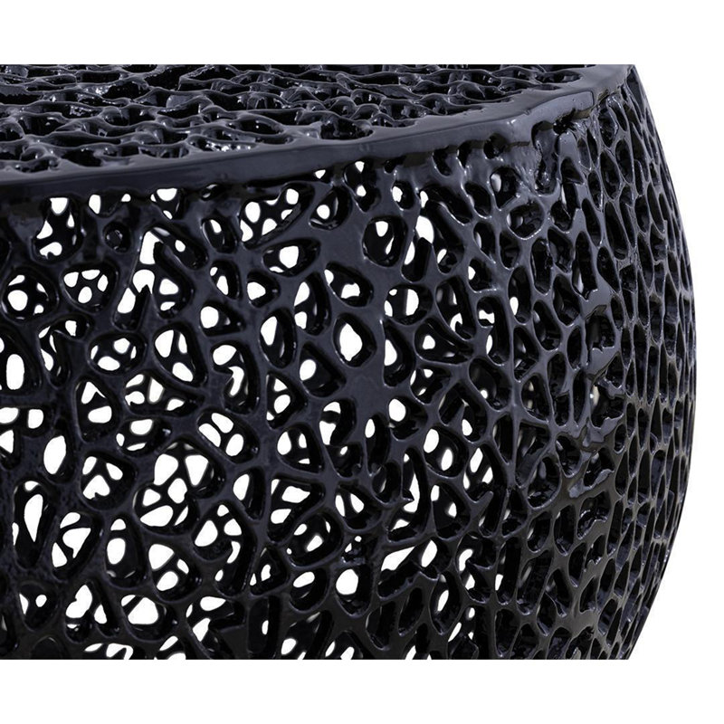 Table basse ronde, Noir