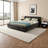 Queen Size Upholstered Storage Bed with Chenille Fabric-971393948
