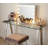 Sefield Glass Stainless Steel Writing Desk