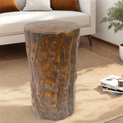 Tables de bout portables, aspect bois MGO, table d'appoint rustique pour la maison