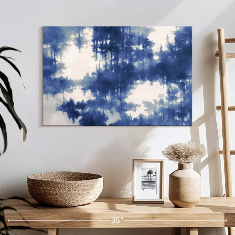 Avery Abstract Blue Forest Reflection