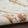 Bordas Abstract Modern Machine Woven Area Rug Area Rug in Ivory/Rust