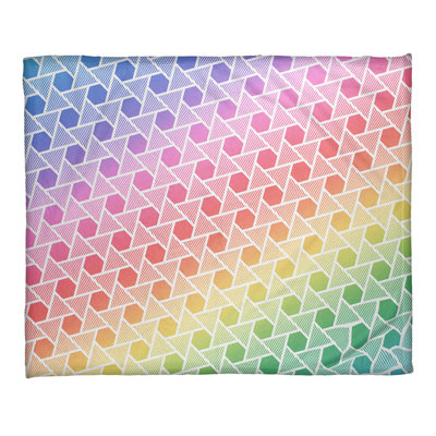 Jeté en molleton hexagones et triangles Katelyn Elizabeth