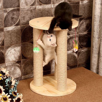 Griffoir en corde de sisal naturelle pour chat, arbre à chat, jouet à faire soi-même, protège-griffes pour meubles, poteau à griffer
