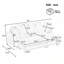 Canapé modulaire polyvalent avec repose-pieds mobile à rangement caché et assise profonde-48511442