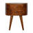 Chestnut Rounded Bedside Table