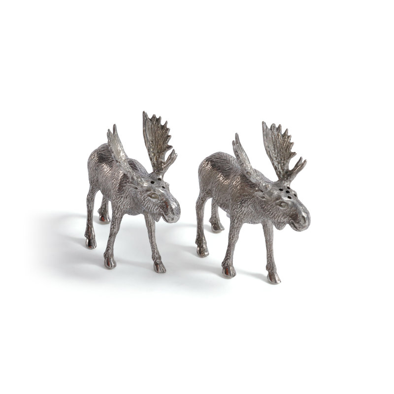 Salière et poivrière St. Anton Pewter Moose Design