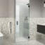 Albedo 25 in. x 78 in. Fully Frameless Hinge Shower Door-382486929