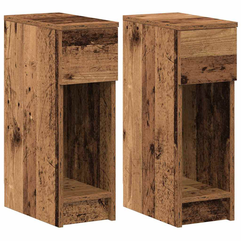 Cornelio 20 cm W Bedside Table, Reclaimed Wood, Set of 2