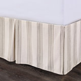 Prescott Tailored Ticking Stripe Pattern Classic Chic Casual Farmhouse Bed Skirt