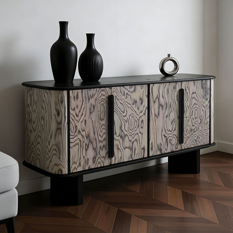 Buffet de rangement léger et luxueux, H 31,49 po x l 70,86 po x P 16,53 po