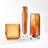 Soft Rectangle Vase-Dark Amber