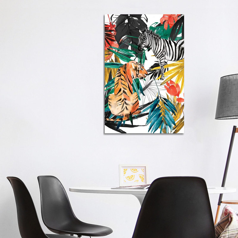 Jungle Life II 1 Piece Wrapped Canvas Wall Art, 101.6 cm H x 66.04 cm W