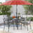39.4" Square Patio Dining Table 